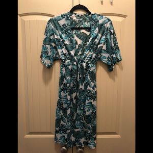 Teal swimsuit coverup